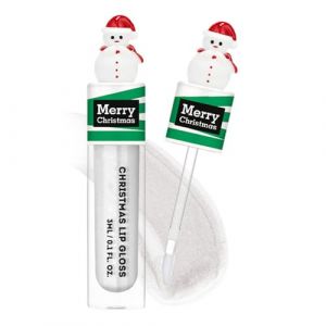 Jhaoyu Brillant Liquide Pour Les Lèvres Pour La Maquillage Fête Noël Pour Les Soirées Fête Cadeau Noël Amusant Bonhomme de neige Taille unique (Jhaoyu, neuf)