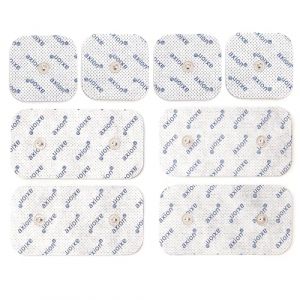 axion Lot de 8 &eacute;lectrodes Mixtes Patch Compatible avec Les appareils COMPEX | Electrostimulateur TENS et EMS avec Connexion par Bouton Pression de 3,75 mm (axion France, neuf)