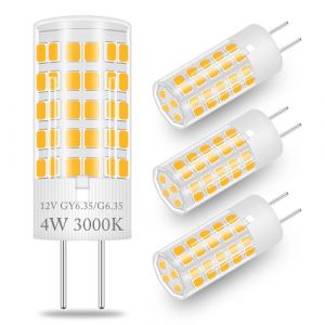 XIMNCHNI Ampoule LED 3W Bi-Pin Base G6.35/GY6.35 380 Lumen 3000K Blanc Chaud AC/DC 12V Ampoule de Remplacement pour Ampoule Halogène 25W 30W Mini Lampe Salon Lampe Éclairage Paysager (4 Pièces) (xcecom-eu, neuf)