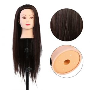 Tête de Mannequin pour Tressage, Tête de Mannequin pour Perruques, Tête de Mannequin de Maquillage, Tête de Mannequin de Cosmétologie, Tête de Formation de Coiffeur, Tête de (Xinyuea, neuf)