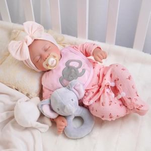 BABESIDE Poupées Reborn Fille - 17 Pouces Réaliste Bébé Poupée Nouveau-né Vinyle Lavable comme - Fabriqué Ressemble à Un Vrai Bébé avec Accessoires (YUQS-SIDE, neuf)