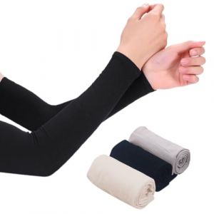 3 Paires Manchette Bras, Manchon Bras Homme & Femme, Manchettes Thermiques De Running, Anti-UV Protection UPF 50+ (CHANGWEI UKSTORE, neuf)