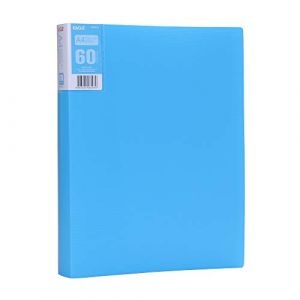 Eagle Porte Vues A4 avec 60 Pochettes Transparents A4 Poche Livret de Pr&eacute;sentation pour Classer et Prot&eacute;ger les Documents (Bleu) (TYI Store, neuf)