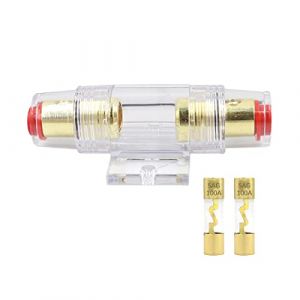 CGEAMDY Disjoncteur de Voiture 100A, Disjoncteur Porte-Fusible de 12V-48V DC Étanche, Commutateur Disjoncteur Manuel De Réinitialisation De Fusible pour Moteur Auto Marine Bateau Stéréo Audio (CGE Auto, neuf)