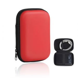 LEPZUR &Eacute;tui De Protection Pour Sandisk Portable/Extreme/Extreme Pro 1 To 2 To 4 To 500 Go Disque Dur Ssd Externe Housse Coque De Transport Rigide Rouge (GloriseGO, neuf)