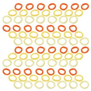 ERINGOGO Élastiques à Cheveux pour Bébés 100 Pièces Mini Anneaux Jaunes Très Élastiques en Nylon Doux Accessoires Cheveux pour Tout-Petits et Filles pour Coiffures sans Casse au (Jehmal, neuf)