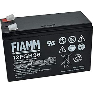 Fiamm batterie de remplacement Convient pour batterie au plomb 12 V 9 Ah haute D "Fgh20902 Faston 6,3 mm (Masvoltios, neuf)