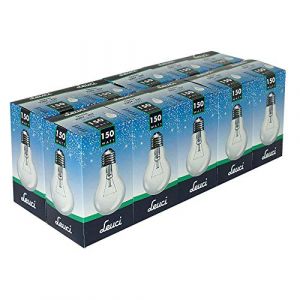 Leuci Lot de 10 ampoules A67 150W transparentes à intensité variable en forme de poire Blanc chaud (150 watt) (ncc-design, neuf)