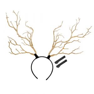 NULYLU Coiffe Pour Femme Ornement De Cheveux De Cerf Accessoire Pour Cheveux Bandeau De Cerf (Kopouy, neuf)