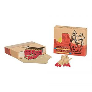 Lot de 10 boîtes d'allumettes « Cowboy Matches » (SURPLUS DISCOUNT, neuf)