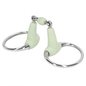 Buachois Mors de Filet de Cheval en Acier Inoxydable Anneau de Rouleau Mors de Bouche Mors &eacute;questre pour 125mm Bouche de Cheval (Fangzoun, neuf)