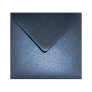 Netuno 25 enveloppes carrées bleu foncé 153x153 mm Aster Metallic Queens Blue rabat pointu enveloppes nacrées enveloppes brillantes métallisées pour invitations anniversaires mariage cartes de vœux (netuno, neuf)