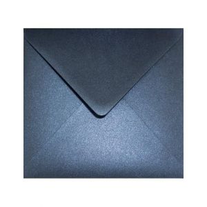 Netuno Lot de 25 enveloppes carrées Bleu nacré 153 x 153 mm 120 g Aster Metallic Queens Blue Nacré Brillant Enveloppes carrées effet métallique brillant (netuno, neuf)