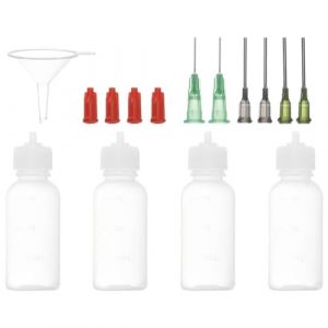 Lonrtesw Bouteilles Applicatrices de Pr&eacute;cision de 1 Oz, 4 Pi&egrave;ces Bouteille &agrave; Presser &agrave; Pointe D'Aiguille de 30 Ml Petites Bouteilles &agrave; Presser Mini Bouteille &agrave; Aiguille (wmqiao, neuf)