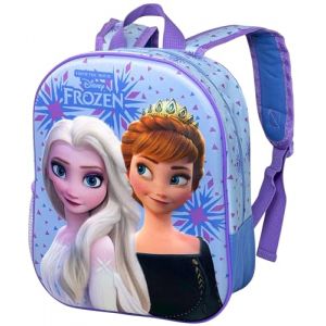 Sac à Dos 3D pour Maternelle – Cartable pour La Reine des Neiges et Frozen Fan, 31x26x11 cm, Polyester, Idéal pour les Loisirs et les Effets Personnels des Enfants, Cadeau 2 à 7 ans, Voyage (clondo, neuf)