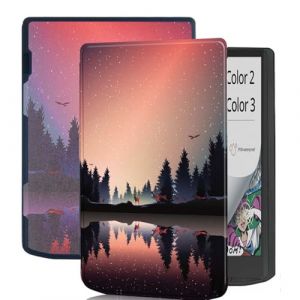 &Eacute;tui pour Pocketbook Inkpad Color 3/Color 2/InkPad 4/Vivlio InkPad 4 eReader Pocketbook Couleur 2 Couverture en cuir TPU avec mise en veille/r&eacute;veil automatique pour PocketBook Case (HH) (shaofeng store, neuf)