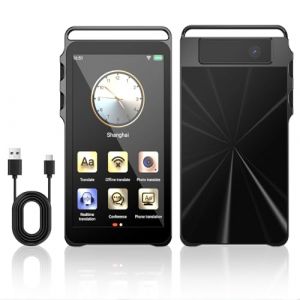 Yikkhy Traducteur Vocal Instantan&eacute; Sans Connexion, Traducteur Vocal Instantan&eacute; avec 150 Langues en Ligne Traducteur de Langue avec Translator de Photos Sans Wifi pour Voyages et Affaires (LINGJIE-EU, neuf)