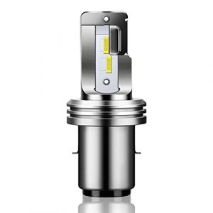 GLL 1pc BA20D LED Phare CPS 1860 4SMD H616 Haut/Bas Faisceau Phare De Moto Ampoules 1500 Lumens 6500K (Grand-View, neuf)