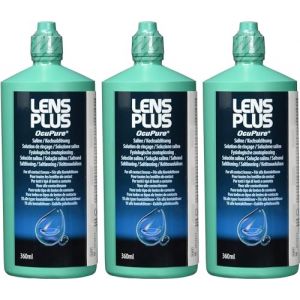 Amo Kontaktlinsen-Lösung Lens Plus OcuPure, 360 ml, 3 Stück (Direct Care, neuf)