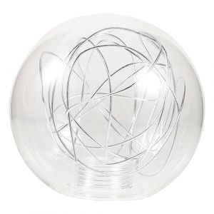 LIFKOME Lampes Suspendues Lustres Abat-Jour Globe En Verre Pour Suspension Boule Calibre Lampe Mol&eacute;culaire Fil D'Aluminium (Lmposing, neuf)