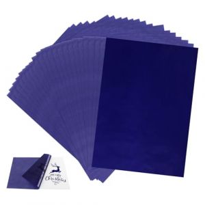 100PCS Feuilles Papier Carbone Bleu,Papier de Copie Carbon,Graphite Transfert Papier,Feuilles Papier Carbone,Carbon Transfer Paper,Papier de Transfert de Carbone,Calque Graphite A4 pour Papier, Bois (STORE TISTIRNT, neuf)