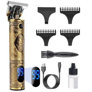 YiLFo Tondeuse Cheveux Hommes, Tondeuse Barbe Homme Professionel, Rasoir Electriques Hommes Écran LED, Sans Fil Brostyle Tondeuse Precision Rechargeable, Silencieuse pour les Enfant et la Famille (BARBIEN, neuf)