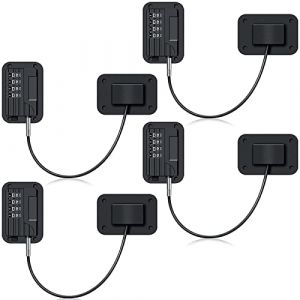 Lot de 4 verrous de r&eacute;frig&eacute;rateur &agrave; combinaison,S&eacute;curit&eacute; enfant,Code de verrouillage de fen&ecirc;tre,Cadenas Frigo Serru res de S&eacute;curit&eacute;pour Fen&ecirc;tre pour porte,tiroir,r&eacute;frig&eacute;rateur,cong&eacute;lateur (Rbaotech, neuf)