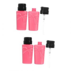 FRCOLOR 4 Pcs Dissolvant D'Ongles Fournitures De Manucure Bouteilles Vides De Dissolvant De Vernis À Ongles Récipient De Liquide De Dissolvant Gel Vernis À Ongles Pompe Distributeur (White Beach, neuf)