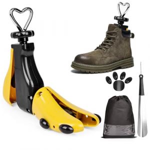 Embauchoir Homme et Femme - Chaussure Elargisseur les Chaussures Trop Serrées Embauchoir Chaussure Longueur et Largeur Ajustables Disponible en Deux Tailles Convient aux Pointures 36-48(Jaune, 36-41) (Ostyel, neuf)