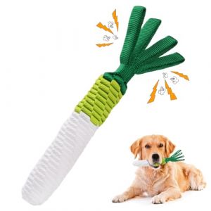 LIFLIX Jouet pour Chien - Corde &agrave; Tirer pour Chien - Jouet Carotte avec &eacute;tiquettes en Papier froiss&eacute; - Radis (LIFLIX-FR, neuf)