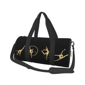 FCMWLKEJI Sac de gymnastique rythmique Dace Girl Bagages de sport Hommes Femmes Accessoires de gym Nouveauté Fitness Sac à main Portable, Noir , M (fengchengmeng, neuf)