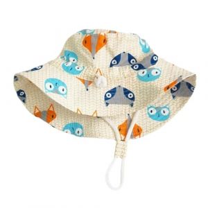 Chapeau de Soleil Enfant, Chapeau de Pêche Unisexe Bébé, Casquette de Plage Bebe, Chapeau de Soleil, Chapeau de Pêcheur Garçon Fille, pour Enfants de 3 à 8 Ans (Yishibodeouzhoudianpu, neuf)