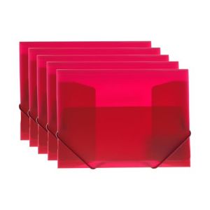 Classeur &agrave; &eacute;lastiques format A5. Translucide. 100 % recyclable. Taille quartille. Id&eacute;al pour factures, re&ccedil;us, etc. Fermeture &agrave; &eacute;lastiques ronds de grande r&eacute;sistance. By Office Box. R&eacute;f 51015 (5, (MISTER PAPER PAPELERIA, S.L., neuf)