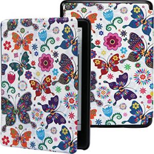 ZhaoCo &Eacute;tui pour Kindle Paperwhite 6,8 Pouces 11eme g&eacute;n&eacute;ration 2021 et Kindle Paperwhite Signature Edition E-Reader, Coque de Protection Mince et L&eacute;ger Housse en Cuir PU - Papillon (DODO CREATE UK, neuf)