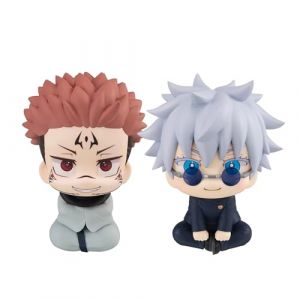 Zhongkaihua JJK Gojo Satoru Figurine Look Up Anime PVC Model Sitting Figurine Maison Bureau Voiture D&eacute;coration Ornement Cadeau d'anniversaire pour les fans, environ 3,93 pouces (10 cm) (Zhongkaihua, neuf)