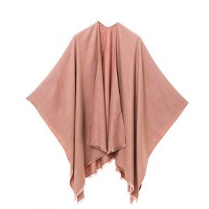 MELIFLUOS DESIGNED IN SPAIN Ch&acirc;le Wrap Poncho Ruana Cape Cardigan Chandail Ouvert devant pour l'Automne Hiver (PC03-3) (Don Panuelo, neuf)