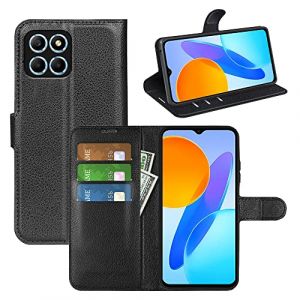 BOCTECH Coque pour Honor X6 / Honor 70 Lite/Honor X8 5G, Magn&eacute;tique Housse &Eacute;tui &agrave; Rabat en Cuir PU et Silicone avec Porte Carte Support Portefeuille Mince Flip Cover Case Antichoc, Noir (BOCTECH EU Store, neuf)