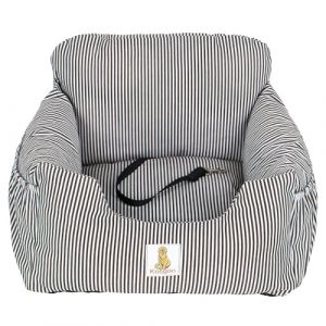 Kosgoo Si&egrave;ge de voiture pour petits chiens,enti&egrave;rement d&eacute;tachable et lavable avec poches de rangement et laisse de s&eacute;curit&eacute; &agrave; clipser,base antid&eacute;rapante,lit chien double usage pour voiture et maison (Kosgoo-EU, neuf)