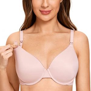 Gratlin Femme Soutien-Gorge d'allaitement Grossesse Armatures Paddé Rose fumée 95I (Jimu Fashion, neuf)