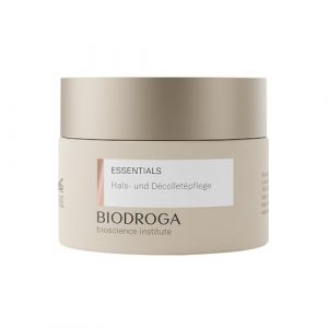 BIODROGA Bioscience Institute Essentials Soin pour le cou et le décolleté 50 ml – Crème de soin raffermissante pour la peau avec complexe de la Forêt Noire, peptides et effet brillant – Sans parabène, (Sonjas Kosmetikstudio, neuf)
