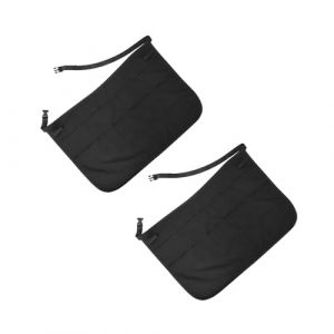 LRXIYODE 2 Pi&egrave;ces Tablier pour Coiffeur R&eacute;glable avec Multi Poches pour Outils Rangement S&eacute;curis&eacute; de Ciseaux et Peignes Tablier Professionnel pour Salons de Beaut&eacute; et Barbiers Lot (XPWU, neuf)