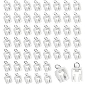 Lot de 80 roulettes pour rail de rideau - Avec deux roues - Pour rails de rideaux en plastique flexible (XingHuangJZ, neuf)