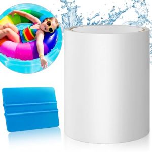 JINYJIA Kit Reparation Piscine,Rustine Piscine sous l'eau,Ruban Adh&eacute;sif Transparent 10cm x 150cm,Kit de R&eacute;paration pour Surfaces de Piscine,Lits d'eau,Matelas Pneumatiques,etc. (YZY E-STORE, neuf)