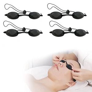 KARELLS Lunettes Bronzage, Lunettes de Solarium, 4 Pi&egrave;ces Silicone Souple Durable Confortable, Lunettes de Protections Noir Convient &agrave; la Clinique de Beaut&eacute; ou &agrave; la Maison (Sweems, neuf)