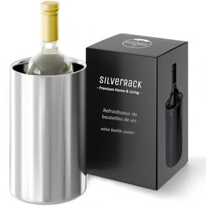 SilverRack Refroidisseur &agrave; vin en acier inoxydable - Refroidisseur &agrave; champagne - Refroidisseur de bouteilles pour vin, champagne et boissons - Wine Cooler - Refroidisseur de bouteilles de vin pour (TM eCommerce GmbH, neuf)