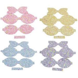 ULDIGI Accessoires pour Pinces &agrave; Cheveux Lumineux Paillettes, N&oelig;uds D&eacute;coratifs Multicolores pour Bricolage, Fabrication de Bijoux et Coiffure Gar&ccedil;on et Filles, Feuilles Simili Cuir (Dascoco, neuf)