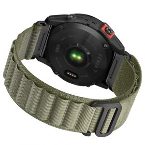 Osianga Bracelet Feinx 8 47mm/Fenix 7/Fenix 7 Pro/Fenix 6/Fenix 6 Pro/Fenix 5/Fenix 5 Plus, 22mm Nylon QuickFit Sport Bracelet pour Forerunner 935/Forerunner 945/Instinct 2/Approach S60/Approach S62 (BEIYING, neuf)