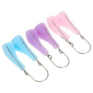 ULTECHNOVO 3 pi&egrave;ces Clips de Levage Nez Silicone et Pratique Outil de Modelage Visage pour Rehausser Nez Plat Rose Bleu (Chad Bi, neuf)