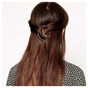 Cimenexe Barrette De Boh&egrave;me En Forme De Croissant De Lune Barrette De Lune Creuse Barrette De Demi-lune &Eacute;pingle &Agrave; Cheveux En M&eacute;tal &Eacute;pingle &Agrave; Cheveux G&eacute;om&eacute;trique Bijoux Pour Femmes Et Filles (Cimenexe, neuf)
