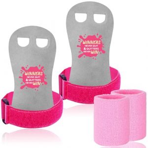 FINGER TEN Gants Gym Enfant/Adulte Manique Protection Paumes with Bracelets de Sport Bande Paire, Gants Protection Paumes pour Exercice Traction/Crossfit/Barre/Gymnastique (Winners, XS) (Finger Ten Golf Shop, neuf)